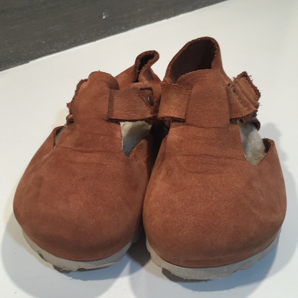 SOLD!! ZARA Girls Shoe Leather Top Brown Size 23 E - Picture 2 of 6